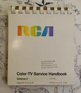1A1759 RCA Tv Service Handbook Volume