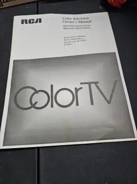1Q57035-01A RCA Television Owners Manual Operating