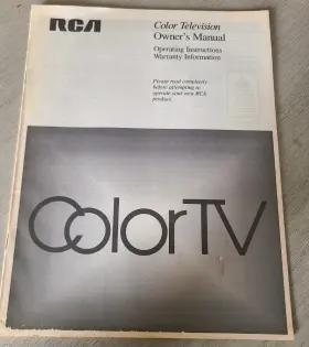 1Q5704301A RCA Television Tv Owners Manual Operating