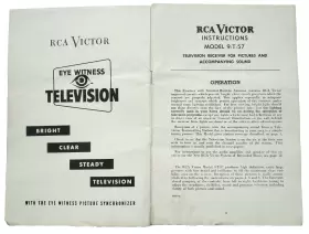 49340-2 RCA Victor Witness Television Manual #3