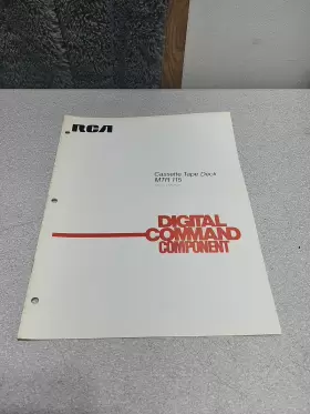 4947173 RCA Cassette Tape Deck Mtr Digital Command Owners