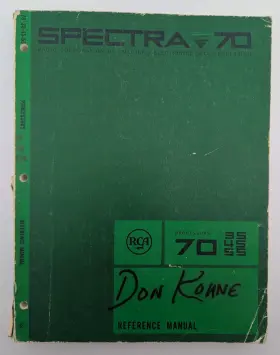 70-35-45-55 RCA Spectra Processors Manual Poor