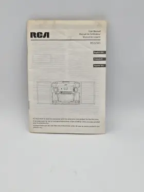 811-236391W021 RCA Cd Stereo Audio User Manual