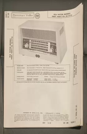 9INT1 RCA Victor Receiver Wire Schematic Service Manual