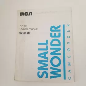 CC175 RCA Wonder Camcorder Owners Manual