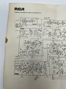 CTC-40 RCA Preliminary Schematic Service Technicians #2