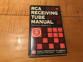 RC-21 RCA Receiving Tube Manual Socket Amplifier Wiring