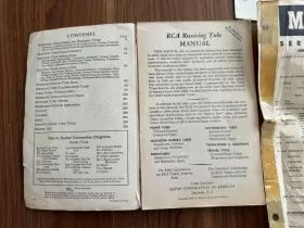 RC17 RCA Receiving Tube Manual Book Antique Tv Radio Service #3