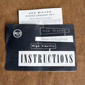 RV827 RCA Victor Stereo Orthophonic High Fidelity Booklet