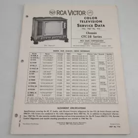 CTC28 RCA Victor Television Service Data Chassis File #2