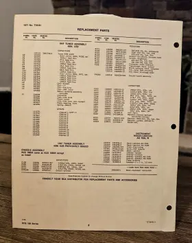 T18-S1 RCA Television Service Data Chassis Kcs #2