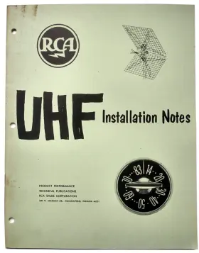 TR-60033 RCA Uhf Performance Technical Publications