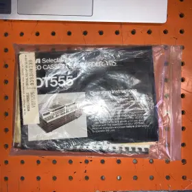 VDT555 RCA Selectavision Vhs Owners Manual Tabs
