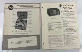 6-HFT-1 RCA VICTOR Tape Recorder Service Data Schematics