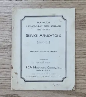 TMV-122-B RCA VICTOR Cathode Ray Oscillograph Service Manual