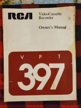 VPT-397 RCA Vcr Video Cassette Recorder Owners Manual