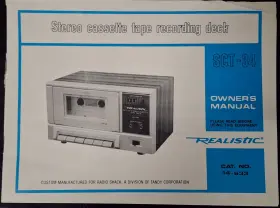 14-663 REALISTIC Cassette Deck Owners Manual