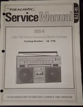 14-778 REALISTIC Cassette Radio Service Manual