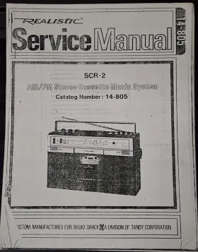 14-805 REALISTIC Radio Cassette Service Manual Photocopy