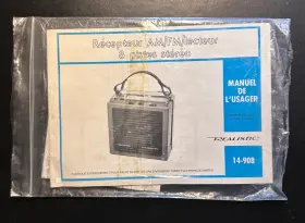 14-908 REALISTIC Owners Manual Fm Am Radio Stereo Player #2