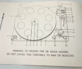 LAB-60 REALISTIC Precision Changer Turntable Instruction #3