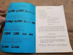 10H-L-U REGENCY Monitoradio Receiver Act Instruction Manual #2