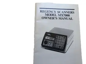 7001-1384-900 REGENCY Scanner Owners Manual