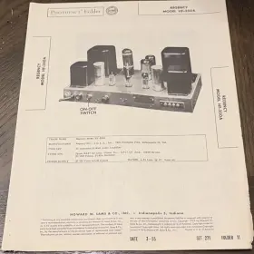 HF-350A REGENCY Photofact Folder Service Manual Set