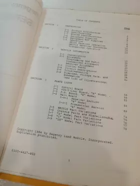 RH250 REGENCY Land Mobile Manual Synthesized Vhf Transceiver #2