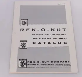 TR-43H REK-O-KUT Recording Playback Catalog