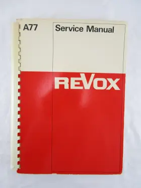 18.161.374 REVOX Service Manual Schematics