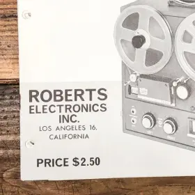 450-450A ROBERTS Reel Service Manual Photocopy