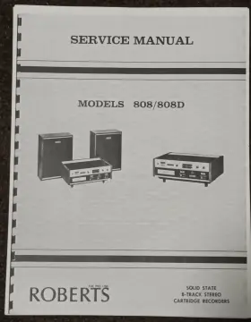 808-808D ROBERTS Track Recorders Service Manual Photocopy