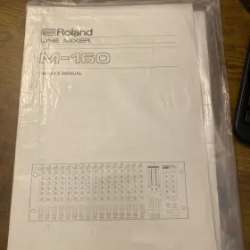 M-160 ROLAND Owners Manual Line Mixer