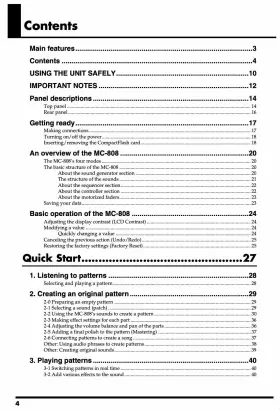 MC-808 ROLAND Sampling Groove Box Owners Manual #2