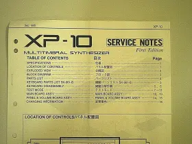 XP-10 ROLAND Synthesizer Service Manual Diagrams Circuit #3