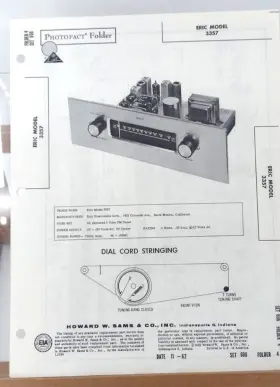 3357 SAMS Eric Howard Photofact Folder Set Radio Manual