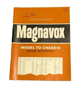 49010 SAMS Photofact Magnavox Chassis Cross Manual First