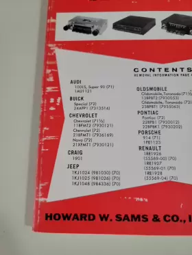 AR-118 SAMS Photofact Auto Radio Manual April #2
