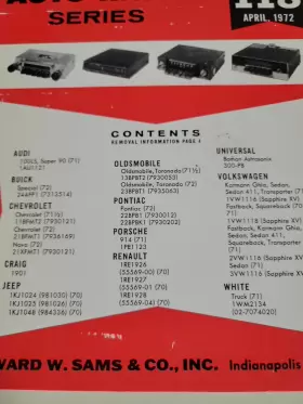 AR-118 SAMS Photofact Auto Radio Manual April #3