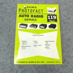 AR-119 SAMS Service Manual Photofact Auto Radio April