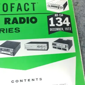 AR-134 SAMS Service Manual Photofact Auto Radio December #3