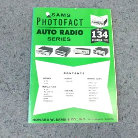AR-134 SAMS Service Manual Photofact Auto Radio December
