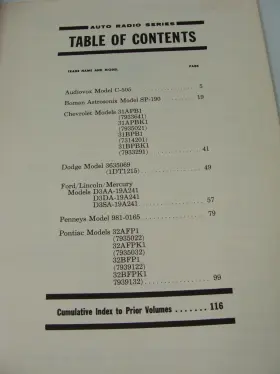 AR-137 SAMS Photofact Schematics Service Data Manual Auto #3