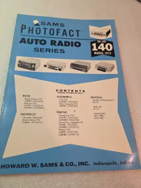 AR-140 SAMS Photofact Auto Radio Vol Pontiac Buick Olds