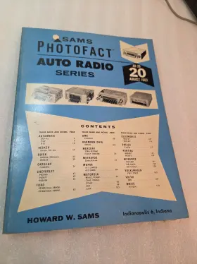 AR-20 SAMS Photofact Auto Radio August