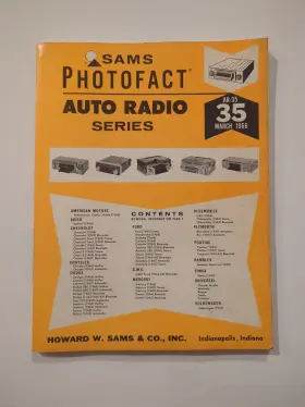 AR-35 SAMS Photofact Auto Radio Book Plymouth Rambler
