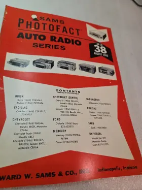 AR-38 SAMS Howard Photofact Auto Radio Service Manual
