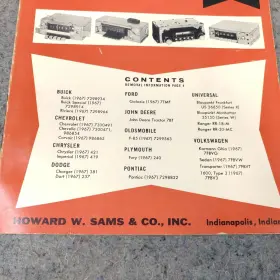 AR-43 SAMS Service Manual Photofact Auto Radio Vol #2