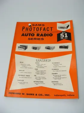 AR-51 SAMS Photofact Auto Radio Schematics